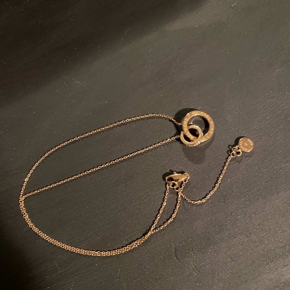 Michael Kors gold signature logo necklace - Picture 4 of 5